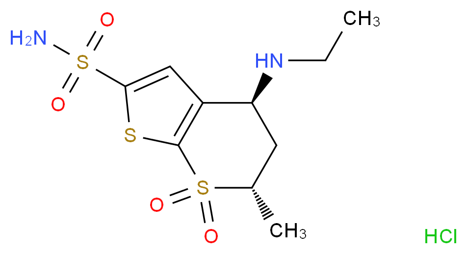 Dorzolamide HCL_Molecular_structure_CAS_130693-82-2)
