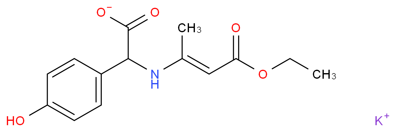 PotassiuM (R)-2-((4-ethoxy-4-oxobut-2-en-2-yl)aMino)-2-(4-hydroxyphenyl)acetate_Molecular_structure_CAS_57938-86-0)