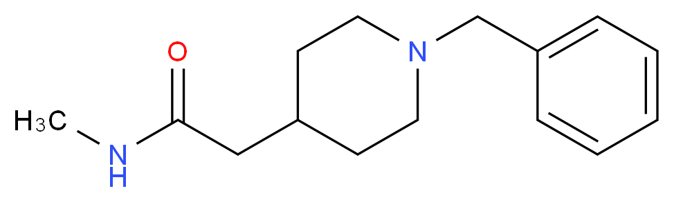 2-(1-benzylpiperidin-4-yl)-N-methylacetamide_Molecular_structure_CAS_)