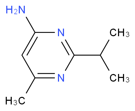 2-isopropyl-6-methylpyrimidin-4-amine_Molecular_structure_CAS_4595-70-4)
