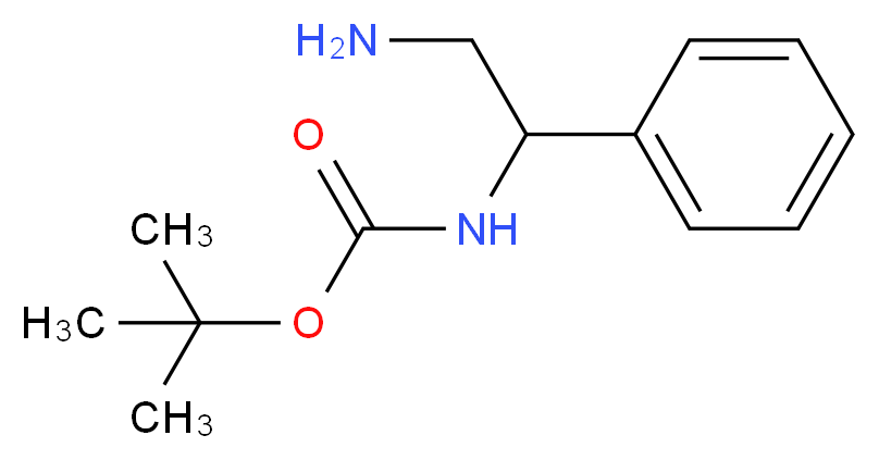 tert-butyl N-(2-amino-1-phenylethyl)carbamate_Molecular_structure_CAS_)