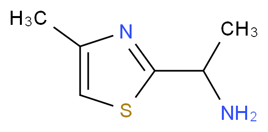 1-(4-Methyl-1,3-thiazol-2-yl)ethanamine_Molecular_structure_CAS_)