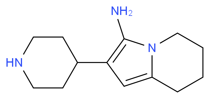 2-(piperidin-4-yl)-5,6,7,8-tetrahydroindolizin-3-amine_Molecular_structure_CAS_)