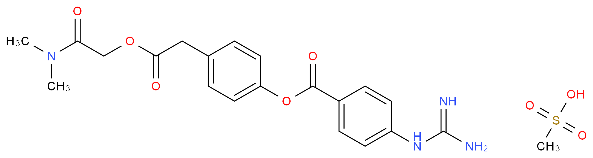 Camostat mesylate_Molecular_structure_CAS_59721-29-8)