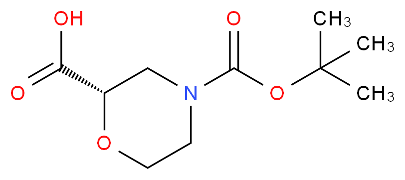 (S)-4-(tert-butoxycarbonyl)Morpholine-2-carboxylic acid_Molecular_structure_CAS_189321-66-2)