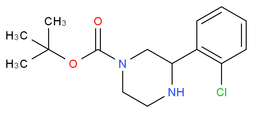 3-(2-CHLORO-PHENYL)-PIPERAZINE-1-CARBOXYLIC ACID TERT-BUTYL ESTER_Molecular_structure_CAS_)
