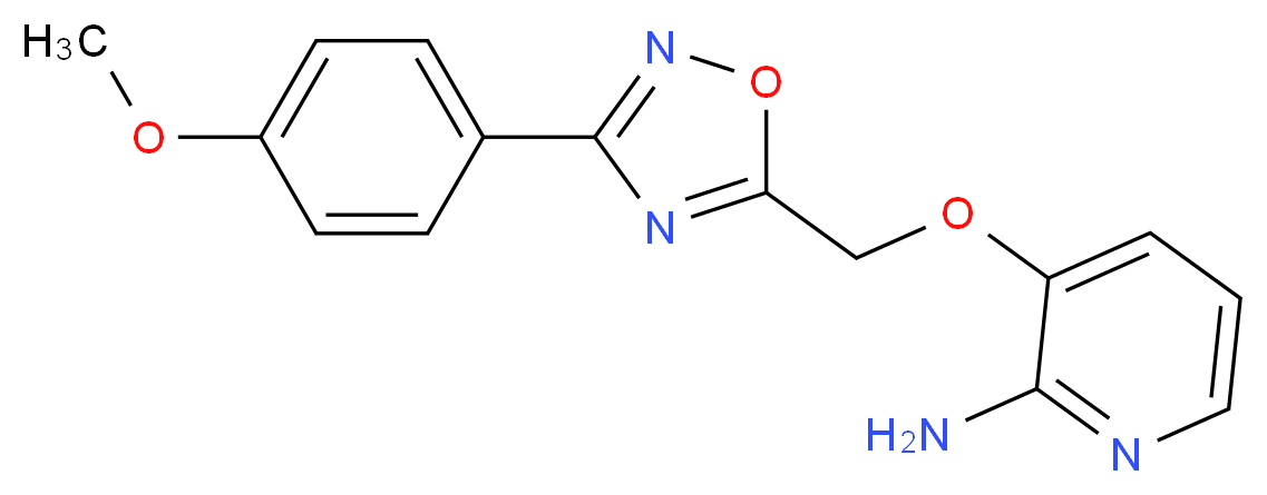 3-{[3-(4-methoxyphenyl)-1,2,4-oxadiazol-5-yl]methoxy}-2-pyridinamine_Molecular_structure_CAS_)