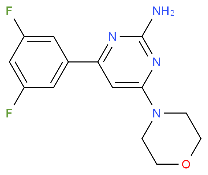 4-(3,5-difluorophenyl)-6-morpholin-4-ylpyrimidin-2-amine_Molecular_structure_CAS_)