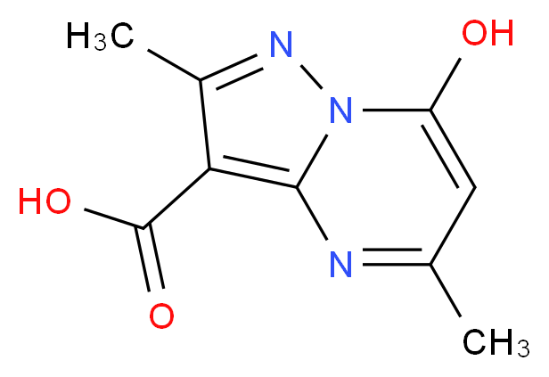 7-Hydroxy-2,5-dimethylpyrazolo[1,5-a]pyrimidine-3-carboxylic acid_Molecular_structure_CAS_)