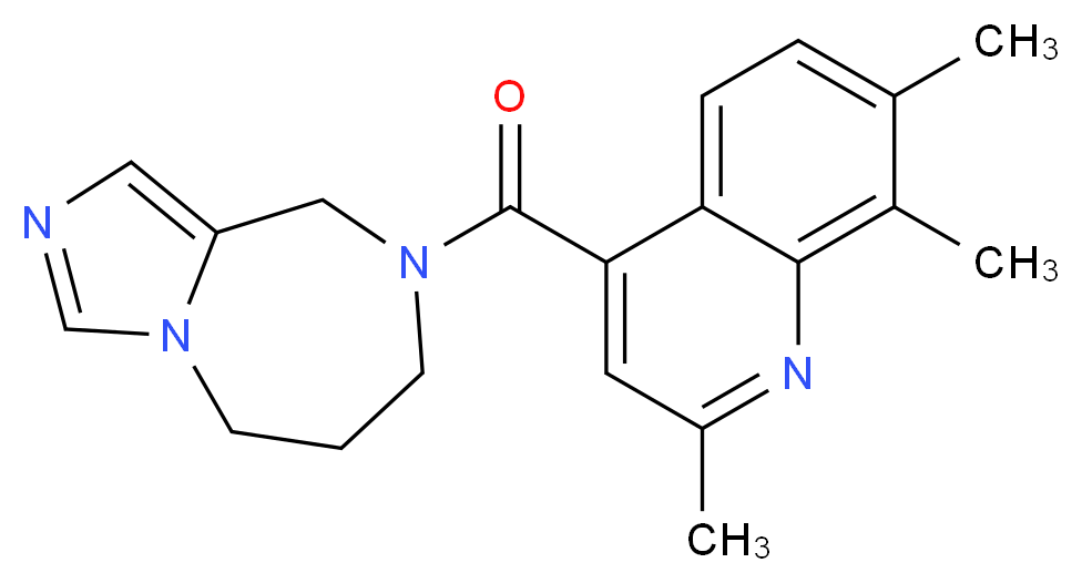 8-[(2,7,8-trimethylquinolin-4-yl)carbonyl]-6,7,8,9-tetrahydro-5H-imidazo[1,5-a][1,4]diazepine_Molecular_structure_CAS_)