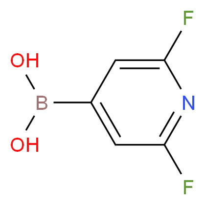 2,6-Difluoropyridine-4-boronic acid_Molecular_structure_CAS_401816-16-8)