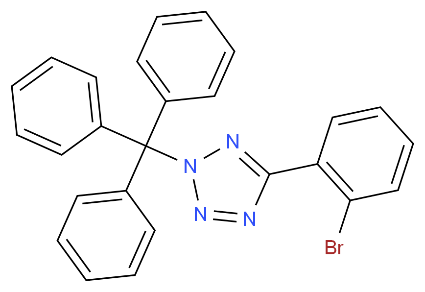 5-(2-bromophenyl)-2-trityl-2H-tetrazole_Molecular_structure_CAS_883223-07-2)