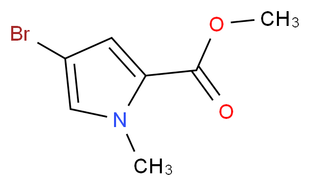 Methyl 4-bromo-1-methyl-1H-pyrrole-2-carboxylate_Molecular_structure_CAS_1196-90-3)