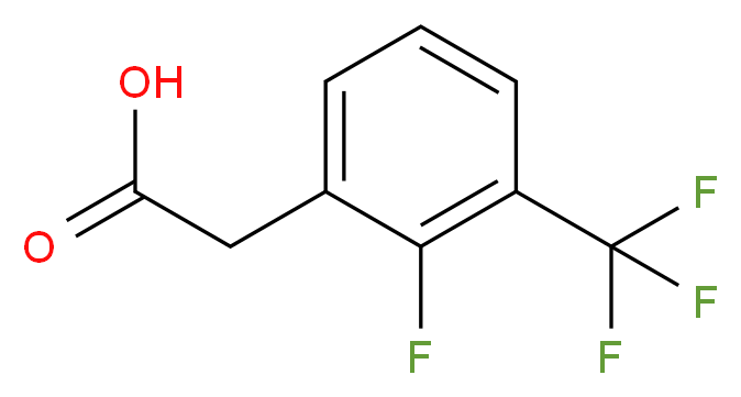 2-Fluoro-3-(trifluoromethyl)phenylacetic acid 98%_Molecular_structure_CAS_)
