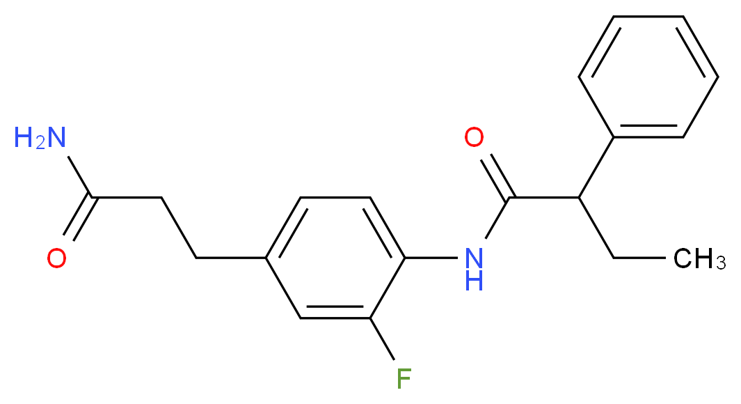 N-[4-(3-amino-3-oxopropyl)-2-fluorophenyl]-2-phenylbutanamide_Molecular_structure_CAS_)