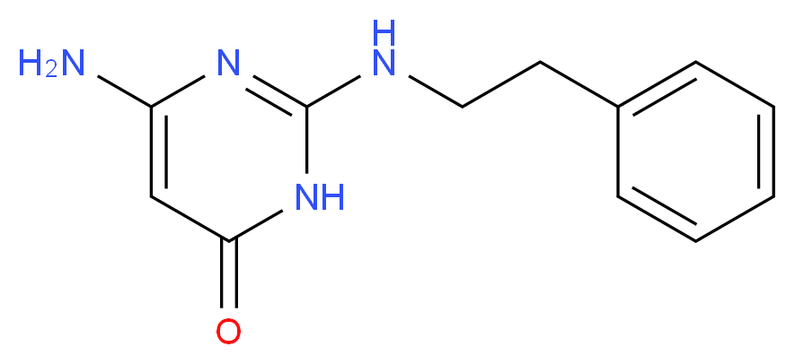 6-Amino-2-[(2-phenylethyl)amino]pyrimidin-4(3H)-one_Molecular_structure_CAS_)