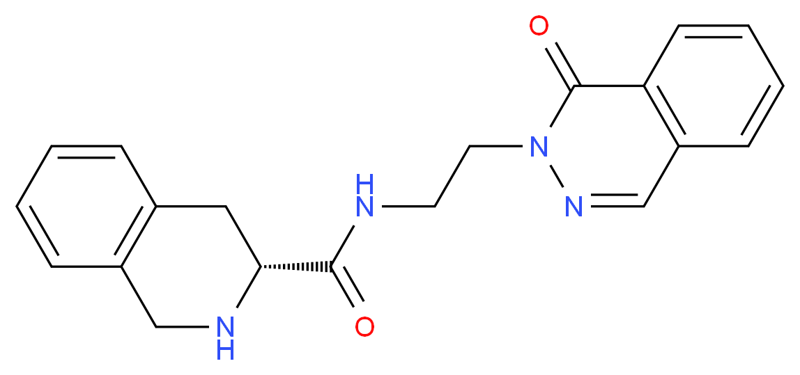 (3R)-N-[2-(1-oxophthalazin-2(1H)-yl)ethyl]-1,2,3,4-tetrahydroisoquinoline-3-carboxamide_Molecular_structure_CAS_)
