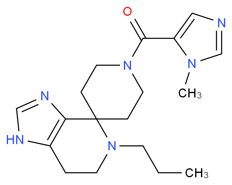 1'-[(1-methyl-1H-imidazol-5-yl)carbonyl]-5-propyl-1,5,6,7-tetrahydrospiro[imidazo[4,5-c]pyridine-4,4'-piperidine]_Molecular_structure_CAS_)
