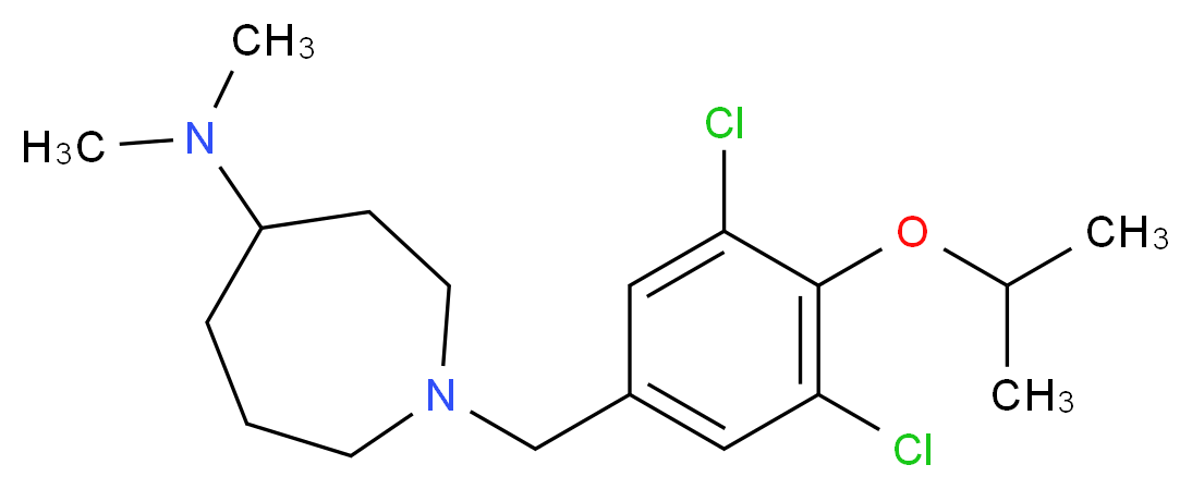1-(3,5-dichloro-4-isopropoxybenzyl)-N,N-dimethyl-4-azepanamine_Molecular_structure_CAS_)