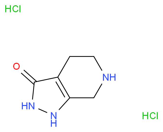 1H,2H,3H,4H,5H,6H,7H-pyrazolo[3,4-c]pyridin-3-one dihydrochloride_Molecular_structure_CAS_)