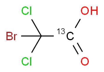 Bromodichloroacetic acid-1-13C_Molecular_structure_CAS_)