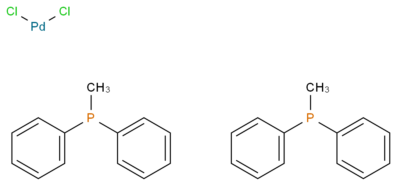 Dichlorobis(methyldiphenylphosphine)palladium(II)_Molecular_structure_CAS_52611-08-2)