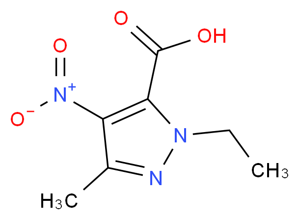1-Ethyl-3-methyl-4-nitro-1H-pyrazole-5-carboxylic acid_Molecular_structure_CAS_)