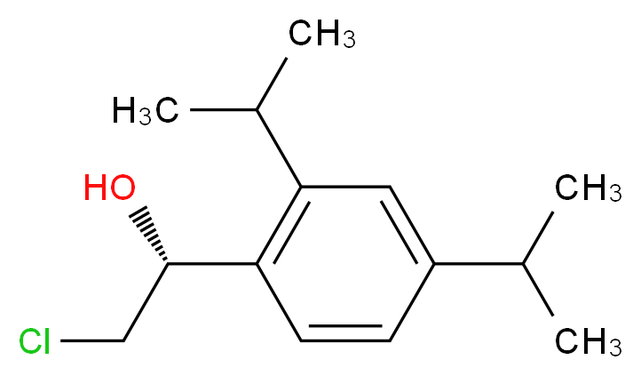 (1R)-2-chloro-1-(2,4-diisopropylphenyl)ethanol_Molecular_structure_CAS_)