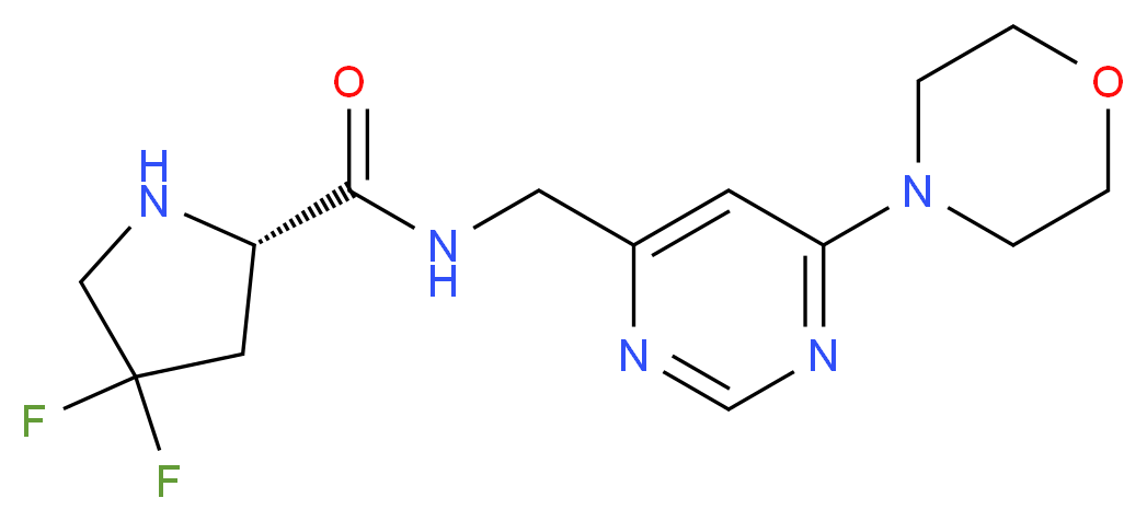 4,4-difluoro-N-{[6-(4-morpholinyl)-4-pyrimidinyl]methyl}-L-prolinamide_Molecular_structure_CAS_)