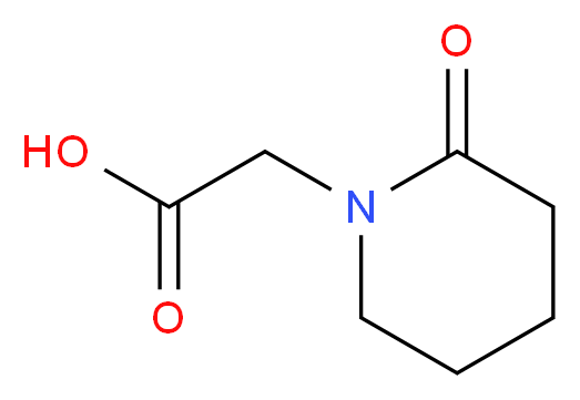 (2-Oxopiperidin-1-yl)acetic acid_Molecular_structure_CAS_)