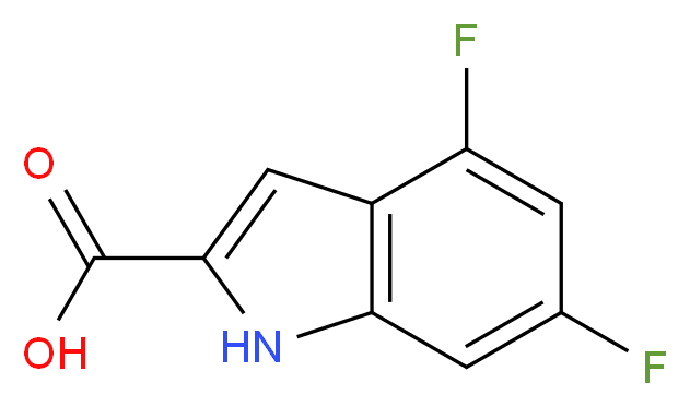 4,6-Difluoroindole-2-carboxylic acid_Molecular_structure_CAS_247564-66-5)