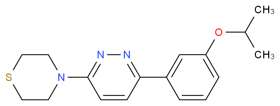 4-[6-(3-isopropoxyphenyl)pyridazin-3-yl]thiomorpholine_Molecular_structure_CAS_)
