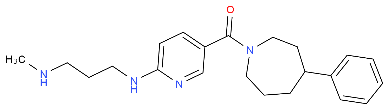 N-methyl-N'-{5-[(4-phenylazepan-1-yl)carbonyl]pyridin-2-yl}propane-1,3-diamine_Molecular_structure_CAS_)
