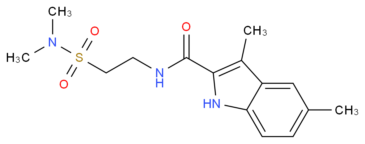 N-{2-[(dimethylamino)sulfonyl]ethyl}-3,5-dimethyl-1H-indole-2-carboxamide_Molecular_structure_CAS_)
