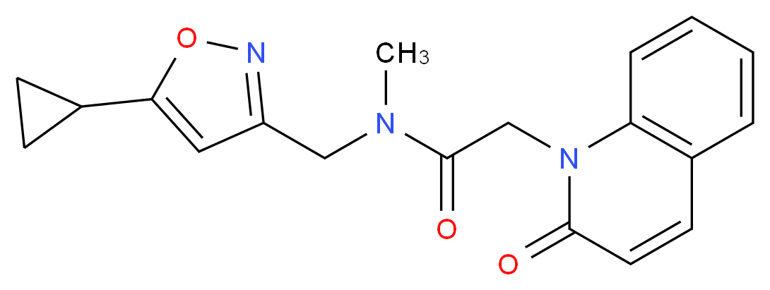 N-[(5-cyclopropylisoxazol-3-yl)methyl]-N-methyl-2-(2-oxoquinolin-1(2H)-yl)acetamide_Molecular_structure_CAS_)