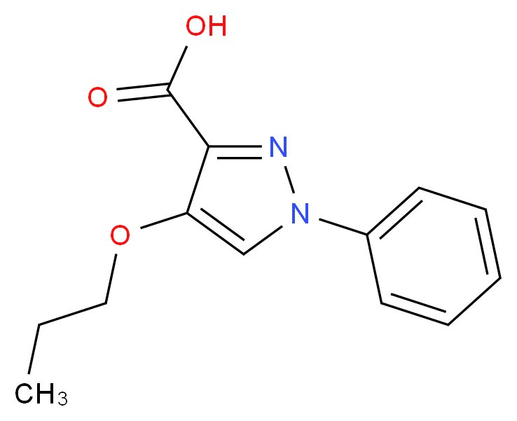 1-phenyl-4-propoxy-1H-pyrazole-3-carboxylic acid_Molecular_structure_CAS_)