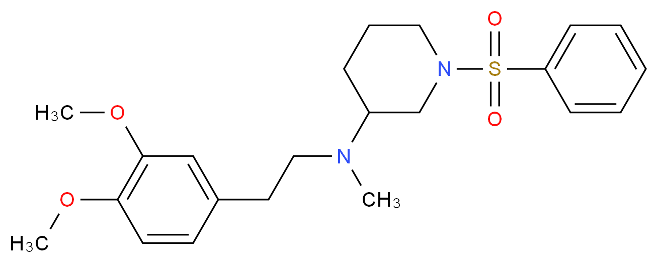 N-[2-(3,4-dimethoxyphenyl)ethyl]-N-methyl-1-(phenylsulfonyl)-3-piperidinamine_Molecular_structure_CAS_)