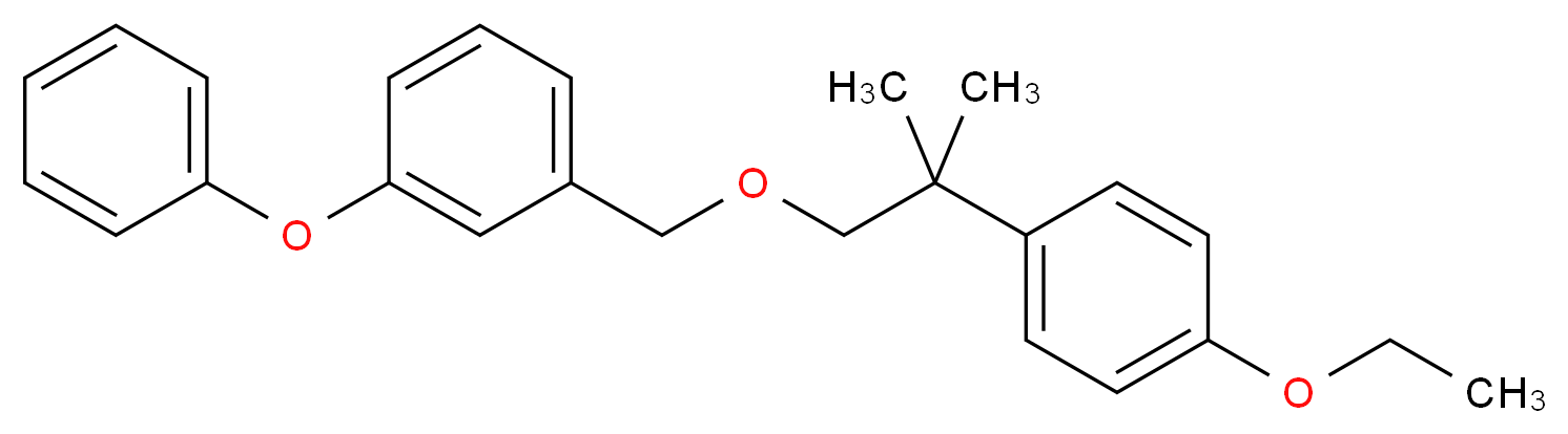 1-((2-(4-Ethoxyphenyl)-2-methylpropoxy)methyl)-3-phenoxybenzene_Molecular_structure_CAS_80844-07-1)