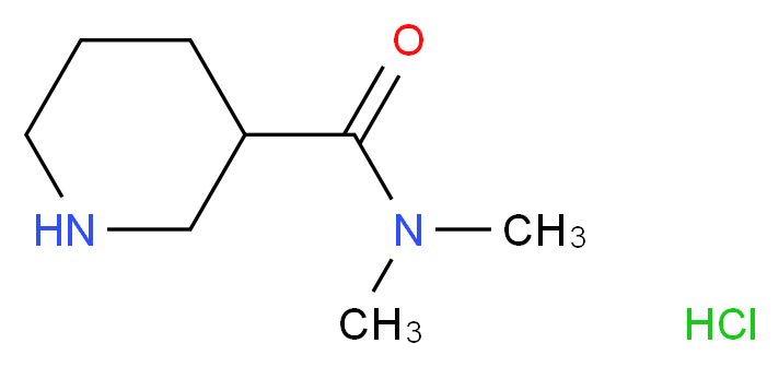 N,N-dimethylpiperidine-3-carboxamide hydrochloride_Molecular_structure_CAS_)