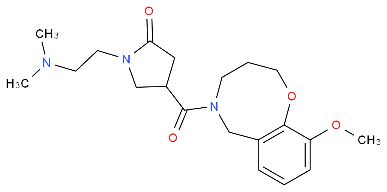 1-[2-(dimethylamino)ethyl]-4-[(10-methoxy-3,4-dihydro-2H-1,5-benzoxazocin-5(6H)-yl)carbonyl]-2-pyrrolidinone_Molecular_structure_CAS_)