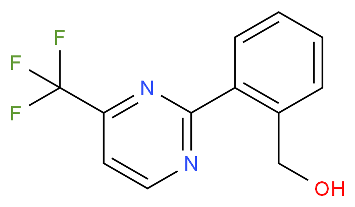 {2-[4-(trifluoromethyl)pyrimidin-2-yl]phenyl}methanol_Molecular_structure_CAS_)