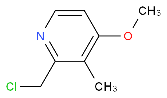 2-Chloromethyl-4-methoxy-3-methylpyridine _Molecular_structure_CAS_124473-12-7)