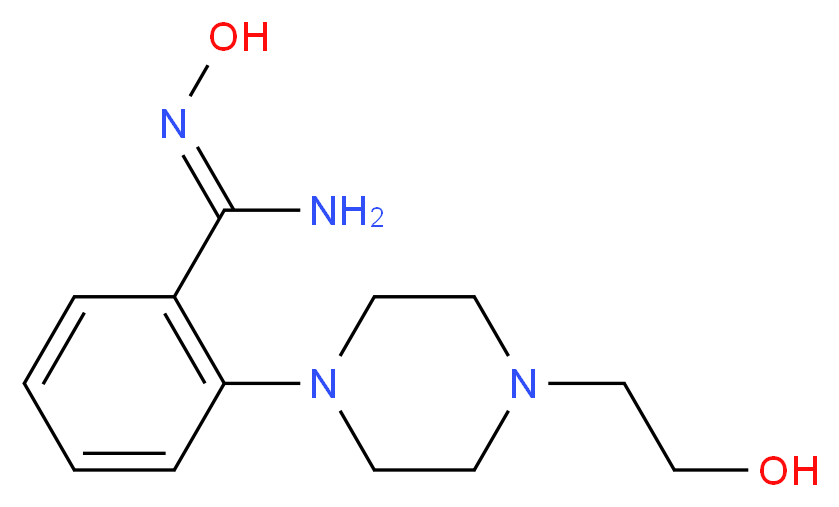 N'-Hydroxy-2-[4-(2-hydroxyethyl)-1-piperazinyl]-benzenecarboximidamide_Molecular_structure_CAS_)