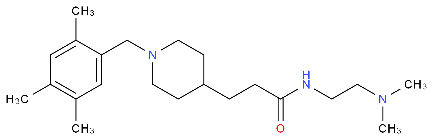N-[2-(dimethylamino)ethyl]-3-[1-(2,4,5-trimethylbenzyl)-4-piperidinyl]propanamide_Molecular_structure_CAS_)