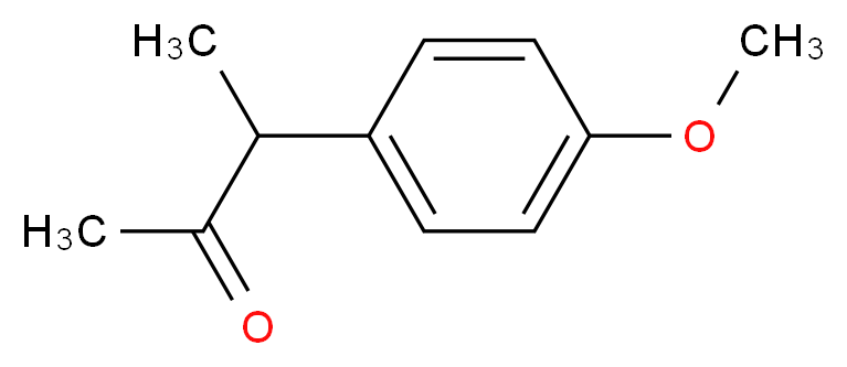 3-(4-methoxyphenyl)butan-2-one_Molecular_structure_CAS_)