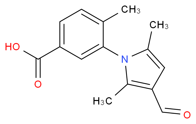 3-(3-formyl-2,5-dimethyl-1H-pyrrol-1-yl)-4-methylbenzoic acid_Molecular_structure_CAS_505071-98-7)