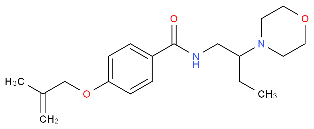 4-[(2-methylprop-2-en-1-yl)oxy]-N-(2-morpholin-4-ylbutyl)benzamide_Molecular_structure_CAS_)