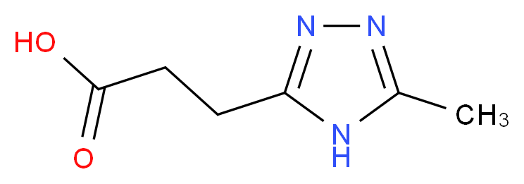 3-(5-methyl-4H-1,2,4-triazol-3-yl)propanoic acid_Molecular_structure_CAS_933710-33-9)