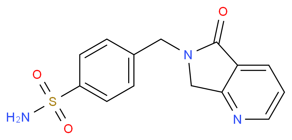 4-[(5-oxo-5,7-dihydro-6H-pyrrolo[3,4-b]pyridin-6-yl)methyl]benzenesulfonamide_Molecular_structure_CAS_)