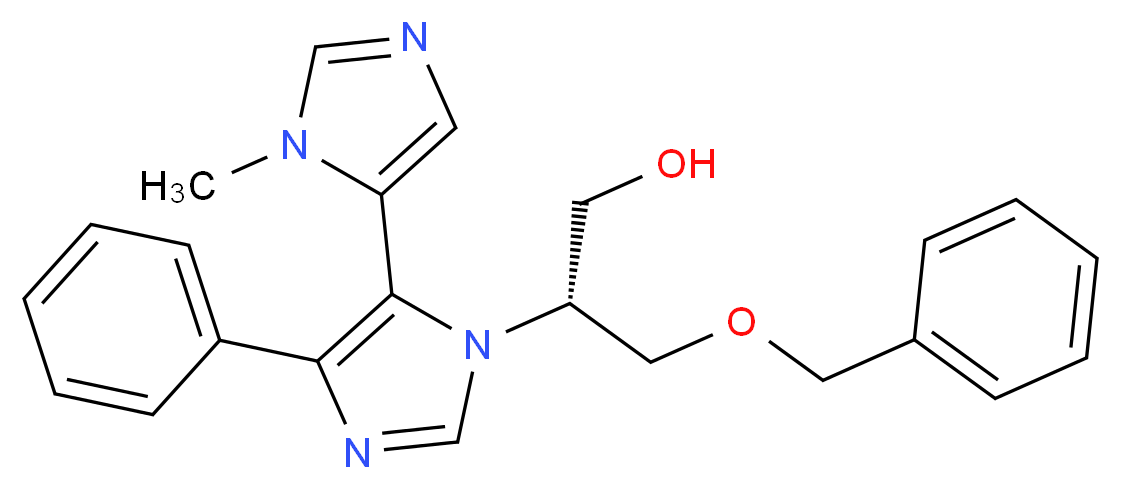 (2R)-3-(benzyloxy)-2-(3'-methyl-5-phenyl-3H,3'H-4,4'-biimidazol-3-yl)propan-1-ol_Molecular_structure_CAS_)